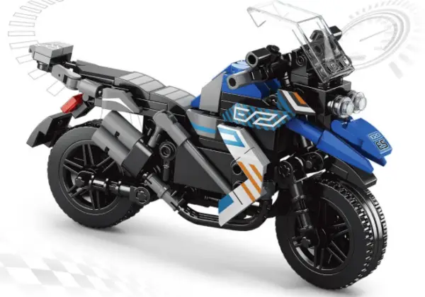 Moto azul de lego