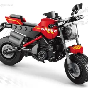 moto roja de lego