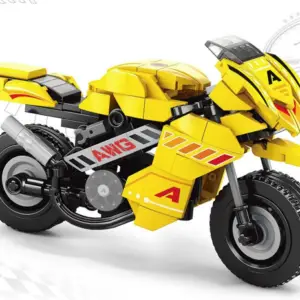 Moto amarilla de lego